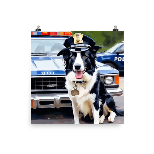 PugMug Custom Border Collie Poster