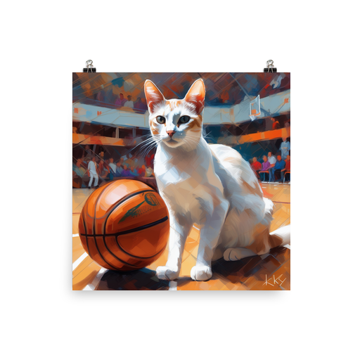 PugMug Custom White Abyssinian Cat Poster