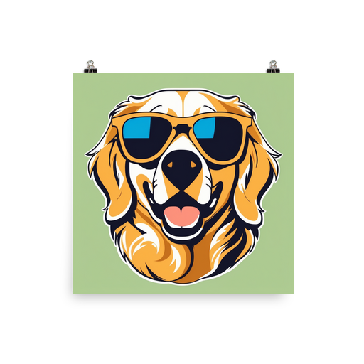 PugMug Custom Golden Retriever Poster