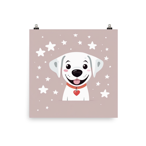 PugMug Custom White Labrador Retriever Poster