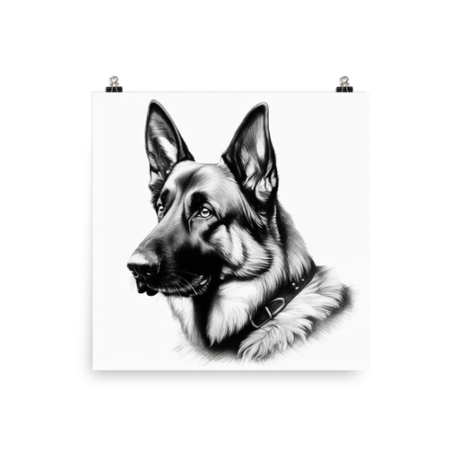 PugMug Custom German Shepherd Dog Poster