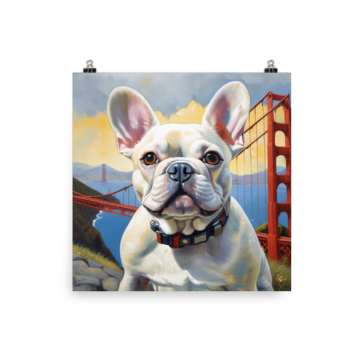 PugMug Custom White French Bulldog Poster