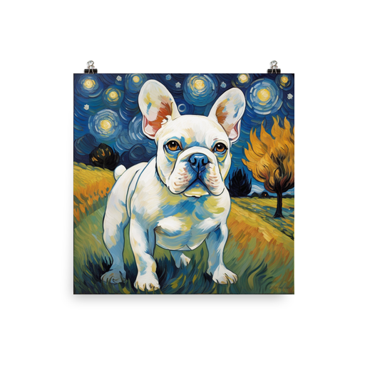 PugMug Custom White French Bulldog Poster