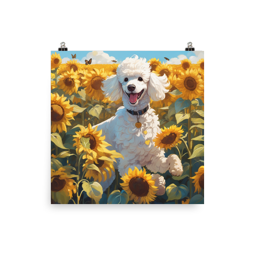 PugMug Custom White Poodle Poster
