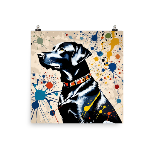 PugMug Custom Black Labrador Retriever Poster