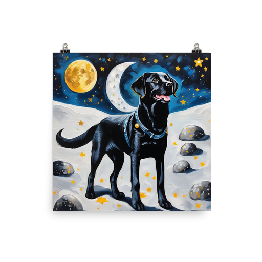 PugMug Custom Black Labrador Retriever Poster