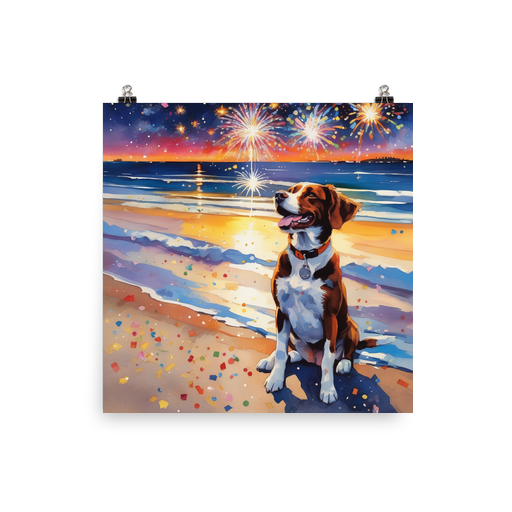 PugMug Custom Brittany Dog Poster