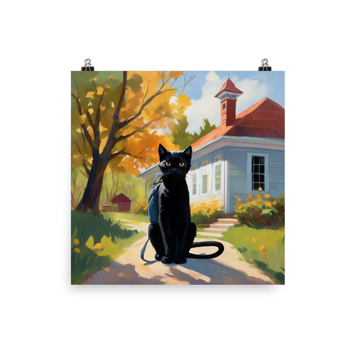 PugMug Custom Black Exotic Cat Poster