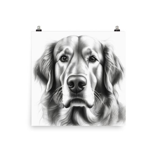 PugMug Custom Golden Retriever Poster