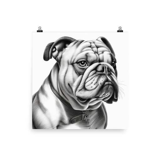 PugMug Custom Bulldog Poster