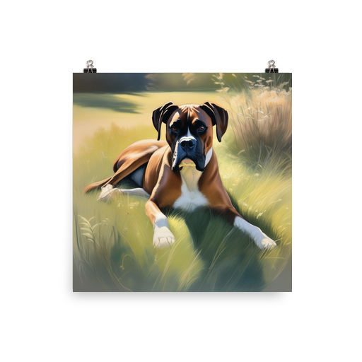 PugMug Custom Boxer Dog Poster