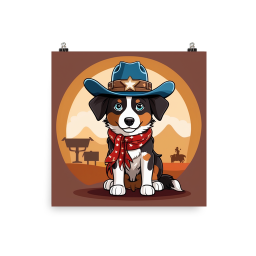PugMug Custom Miniature American Shepherd Poster
