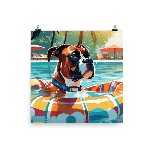 PugMug Custom Boxer Dog Poster
