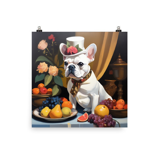 PugMug Custom White French Bulldog Poster