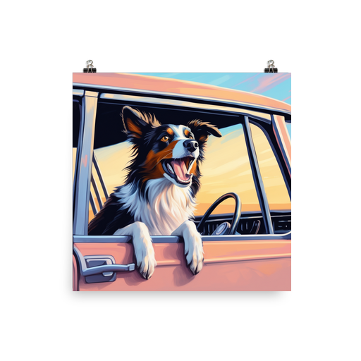 PugMug Custom Border Collie Poster