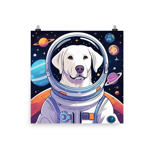 PugMug Custom White Labrador Retriever Poster