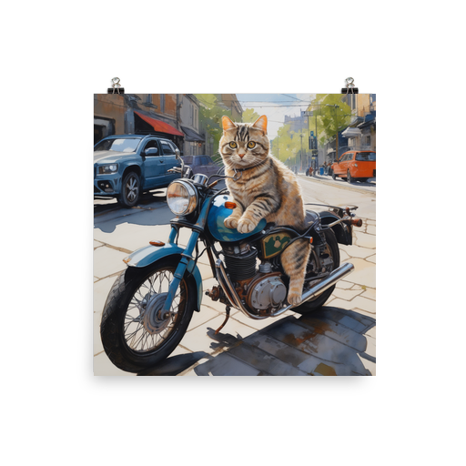 PugMug Custom Tabby Scottish Fold Cat Poster