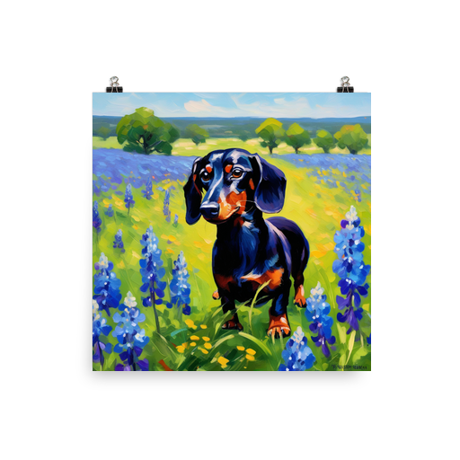 PugMug Custom Black Dachshund Poster