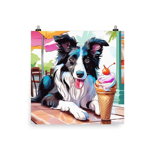 PugMug Custom Border Collie Poster