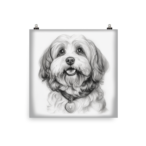 PugMug Custom White Havanese Dog Poster