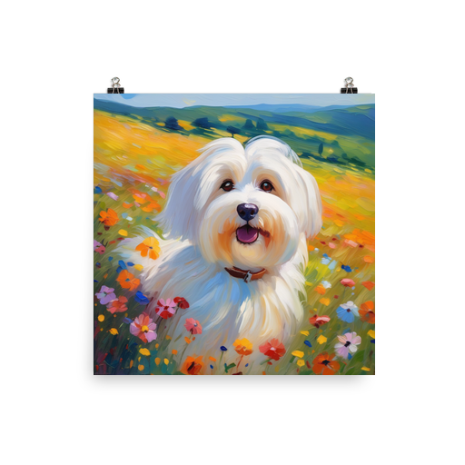 PugMug Custom White Havanese Dog Poster