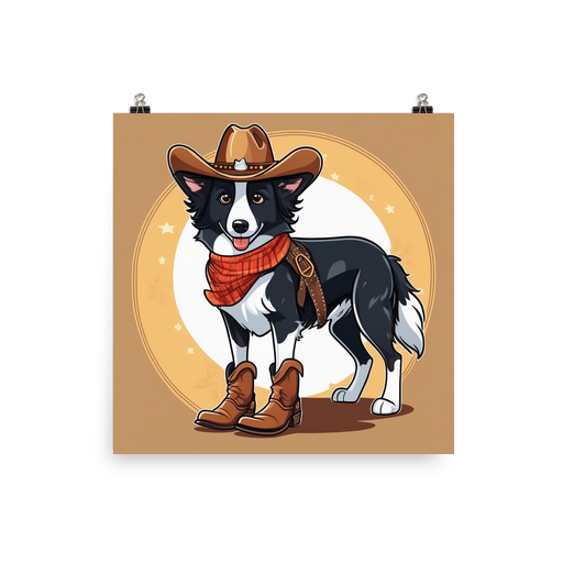 PugMug Custom Border Collie Poster