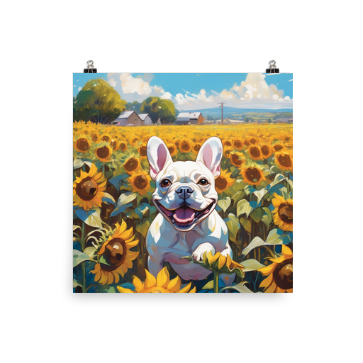 PugMug Custom White French Bulldog Poster
