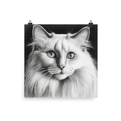PugMug Custom White Ragdoll Cat Poster