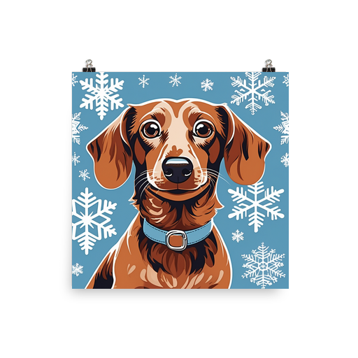 PugMug Custom Tan Dachshund Poster