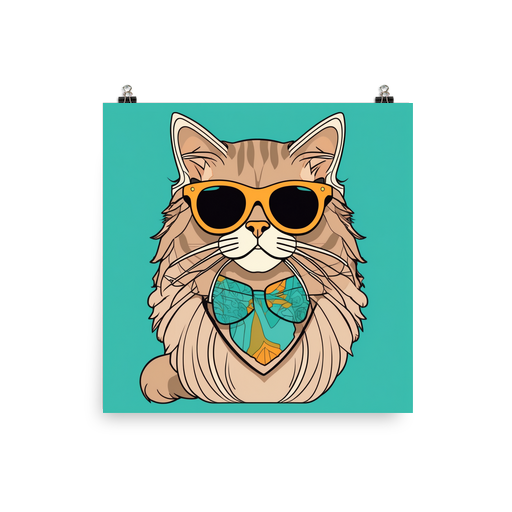 PugMug Custom Tabby Persian Cat Poster