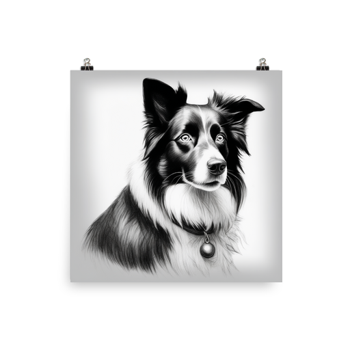 PugMug Custom Border Collie Poster