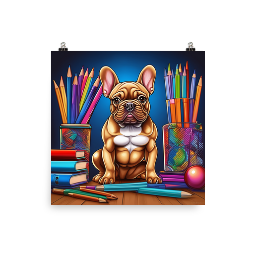 PugMug Custom Tan French Bulldog Poster