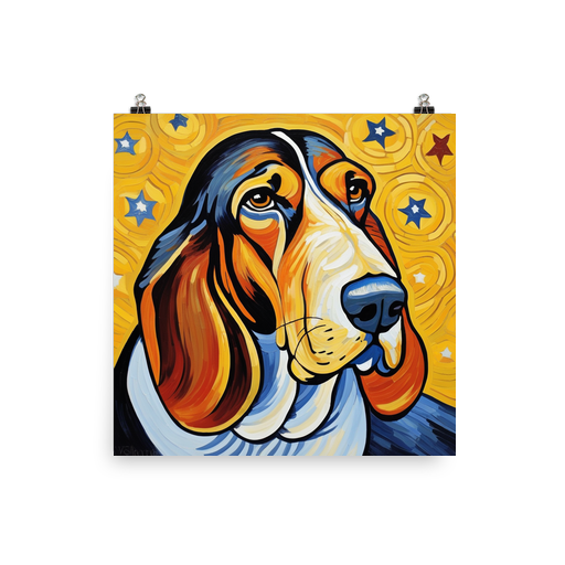 PugMug Custom Basset Hound Poster