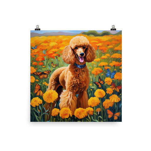 PugMug Custom Tan Poodle Poster