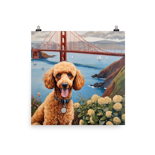 PugMug Custom Tan Poodle Poster