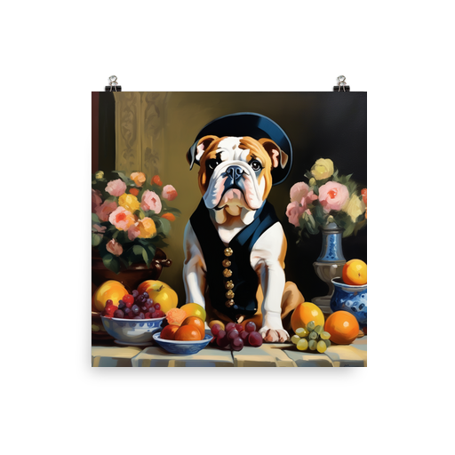 PugMug Custom Bulldog Poster