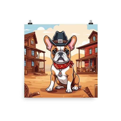 PugMug Custom Tan French Bulldog Poster