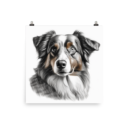 PugMug Custom Australian Shepherd Dog Poster