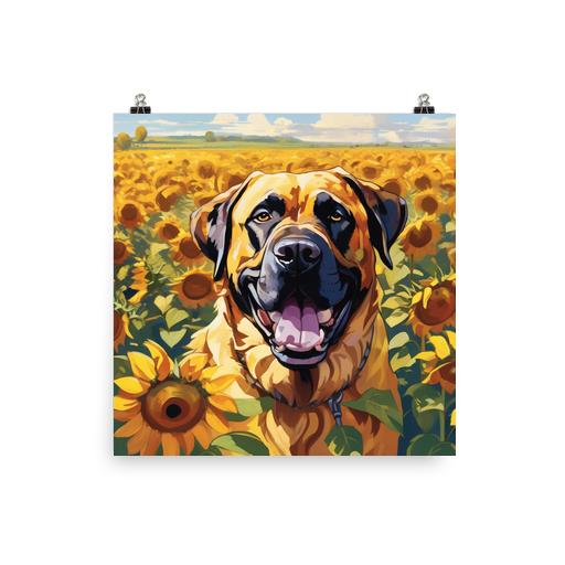 PugMug Custom Mastiff Poster