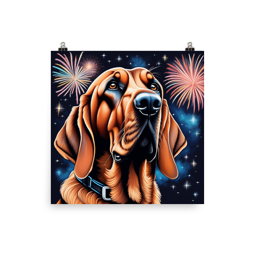 PugMug Custom Bloodhound Poster