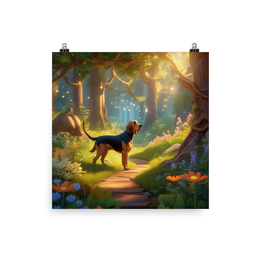 PugMug Custom Bloodhound Poster