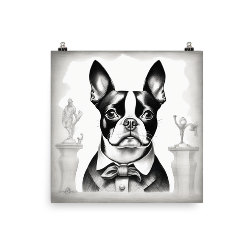 PugMug Custom Boston Terrier Poster