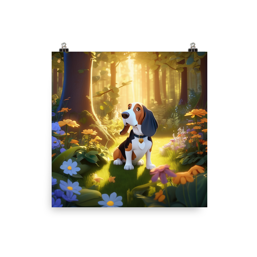 PugMug Custom Basset Hound Poster