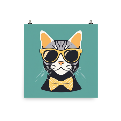PugMug Custom Tabby American Shorthair Cat Poster