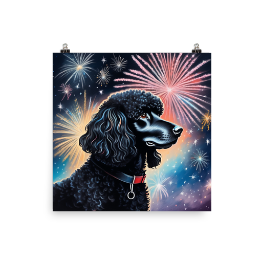 PugMug Custom Black Poodle Poster