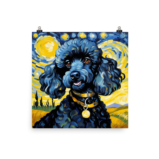 PugMug Custom Black Poodle Poster