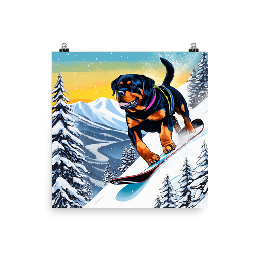 PugMug Custom Rottweiler Poster