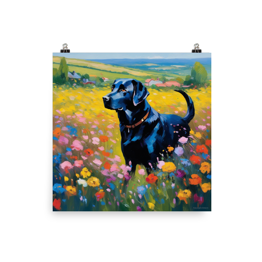 PugMug Custom Black Labrador Retriever Poster