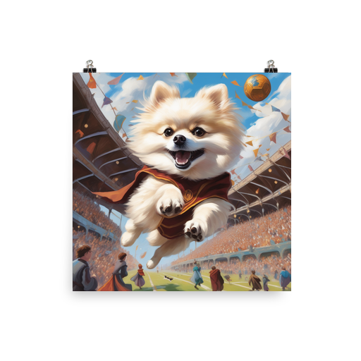 PugMug Custom White Pomeranian Poster