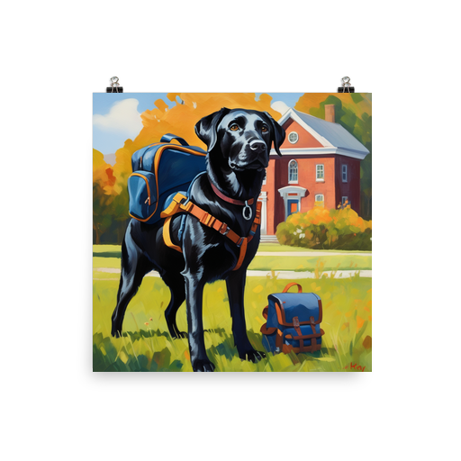 PugMug Custom Black Labrador Retriever Poster